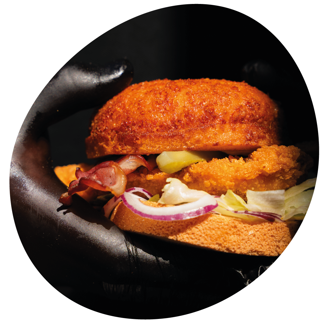 Photo d'un burger de chez Papy & Cie