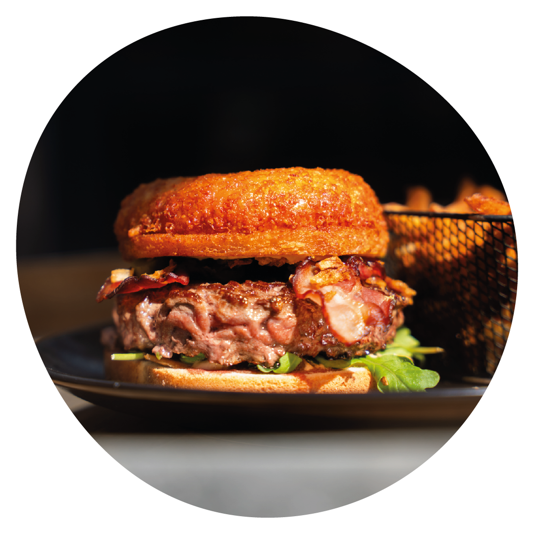 Photo d'un burger de chez Papy & Cie