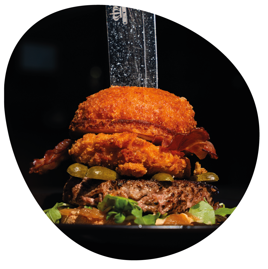 Photo d'un burger de chez Papy & Cie